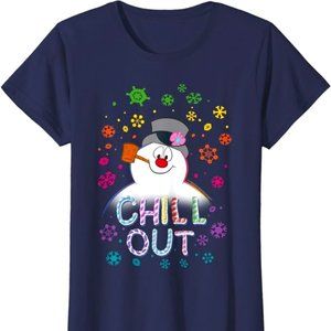 Navy Blue Frosty T-Shirt, L